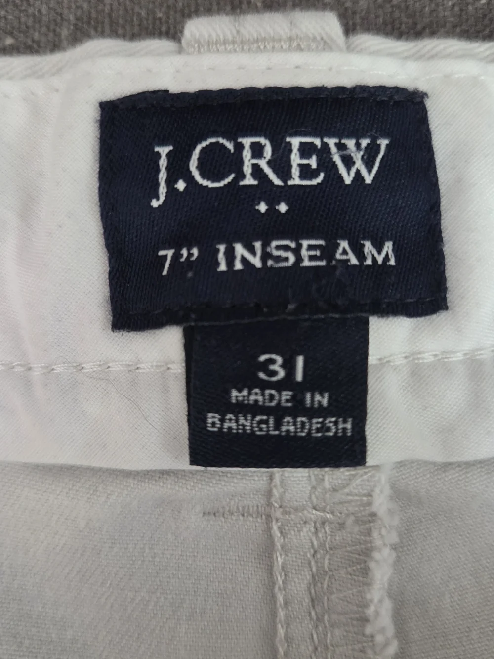 J. Crew Men’s Light khaki Cotton Flat-Front Shorts